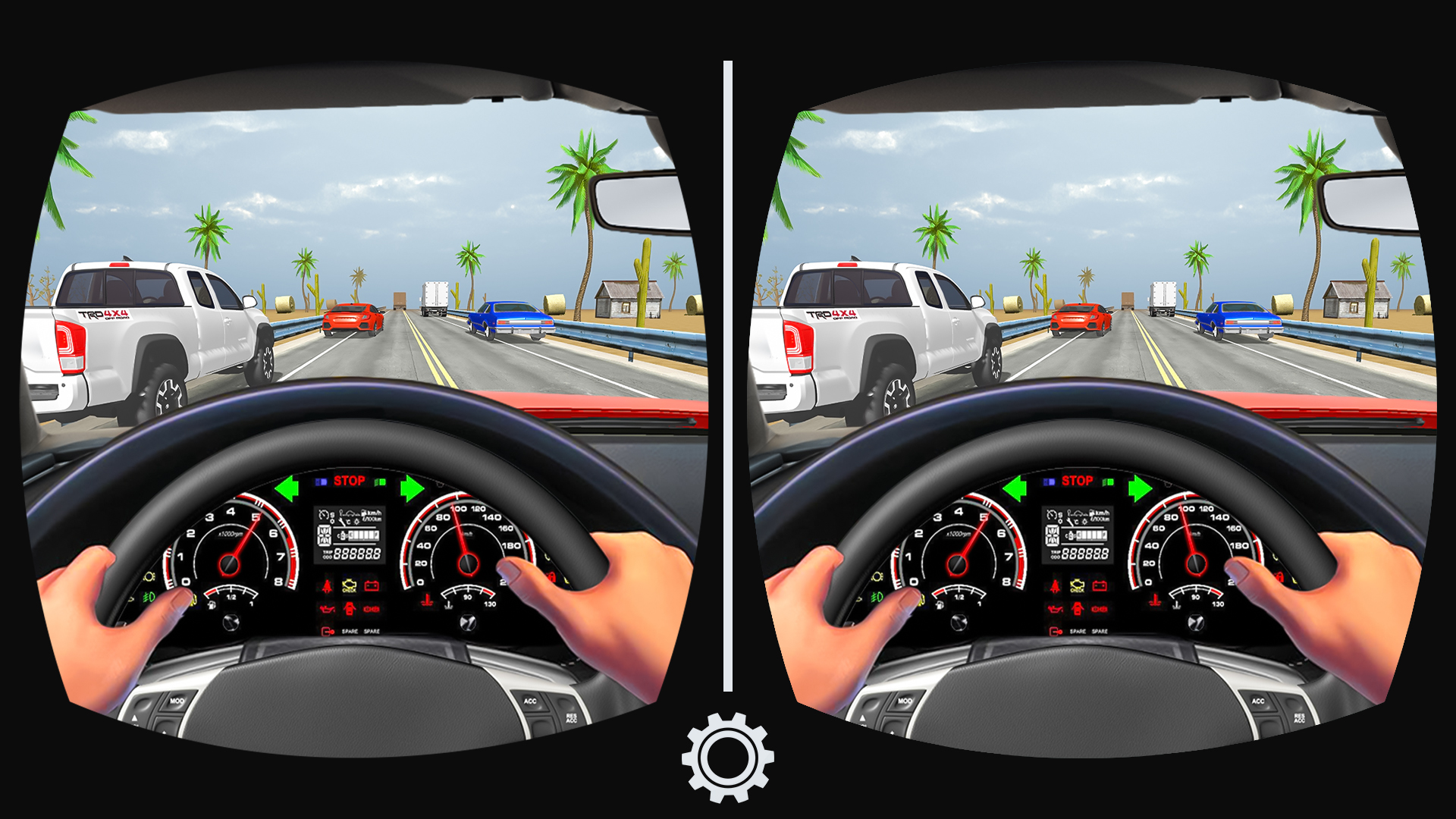 اسکرین شات 1 بازی VR Traffic Racing In Car Drive