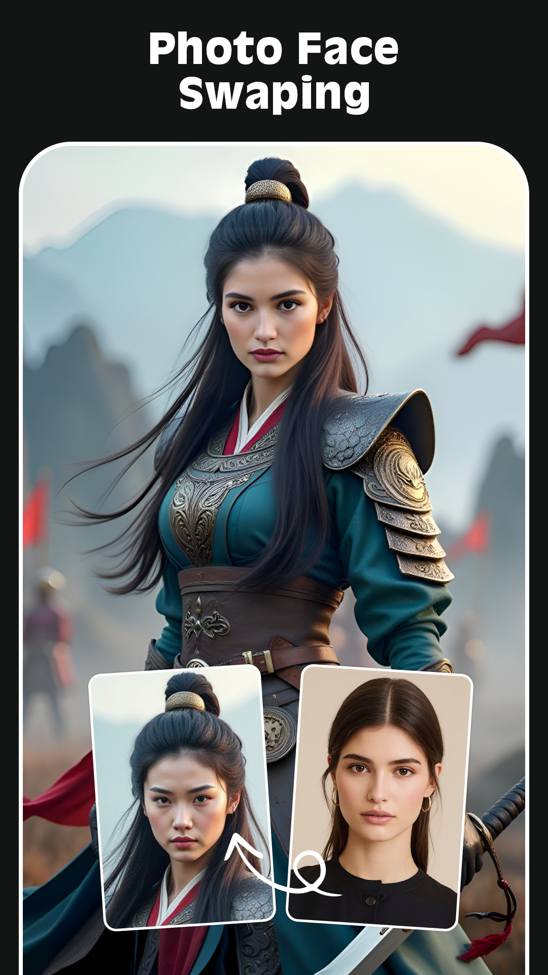 اسکرین شات 1 برنامه PicsAI: Face Swap & BG Eraser