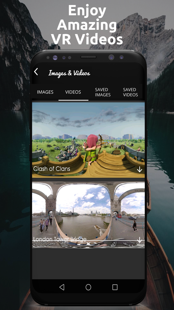 اسکرین شات 5 برنامه VR Player Vr Videos 360 Videos