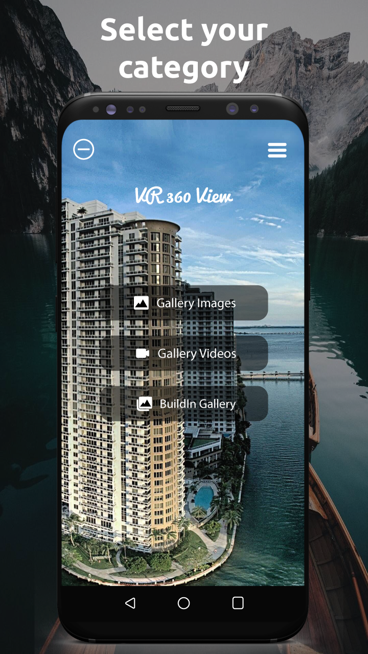 اسکرین شات 1 برنامه VR Player Vr Videos 360 Videos