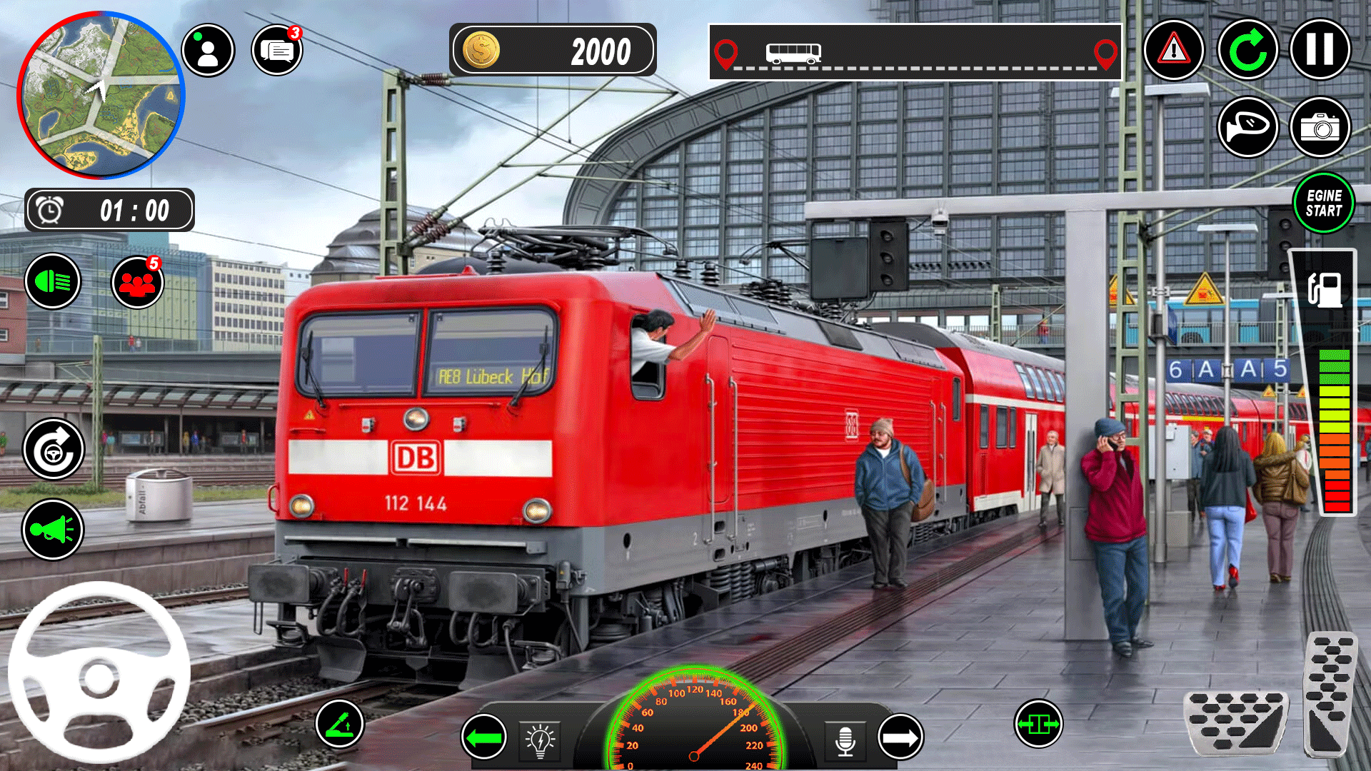 اسکرین شات 3 برنامه Train Driving Euro Train Games
