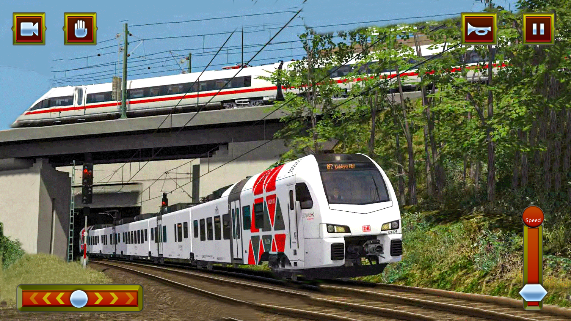 اسکرین شات 4 برنامه Train Driving Euro Train Games