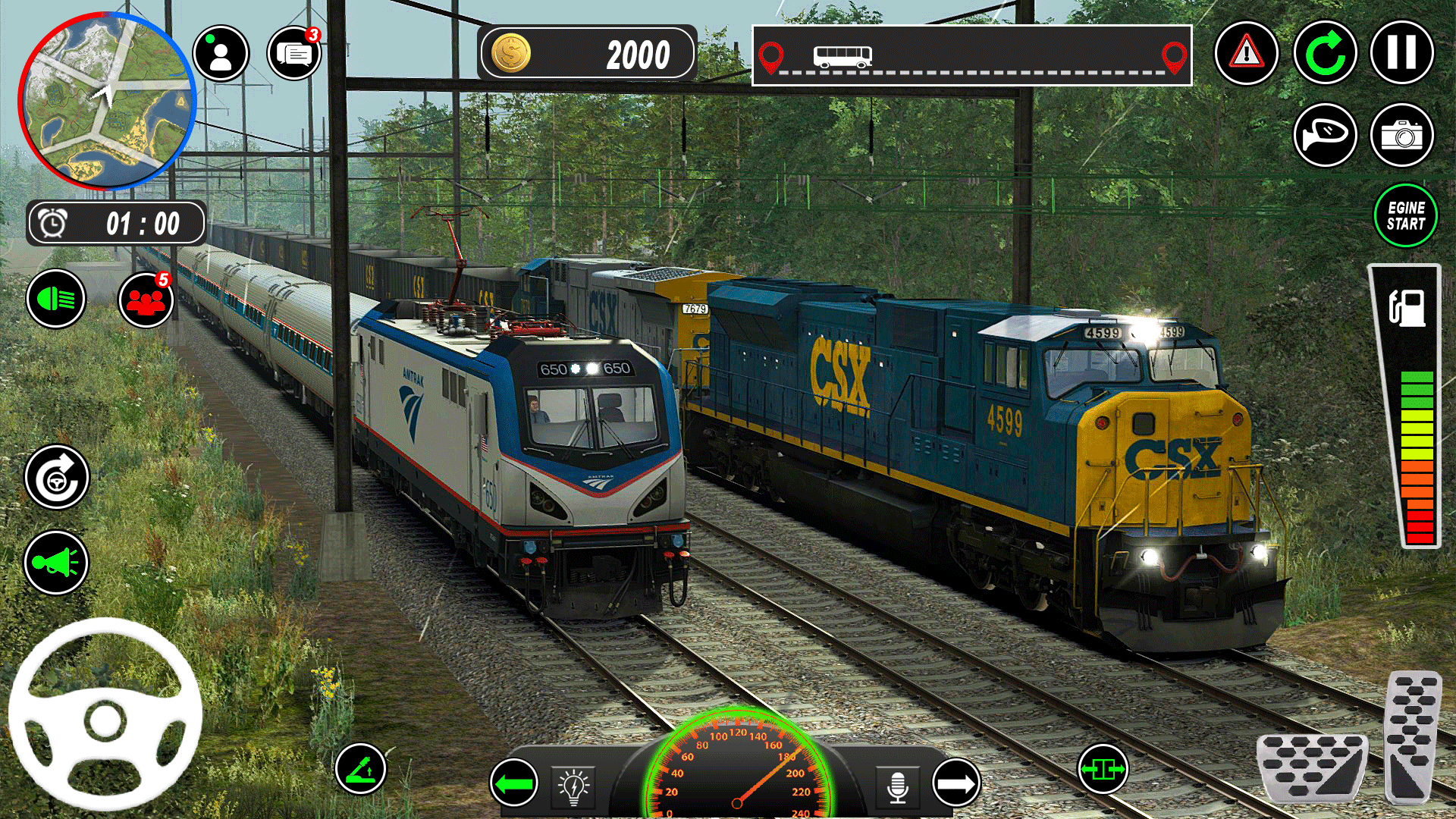 اسکرین شات 6 برنامه Train Driving Euro Train Games