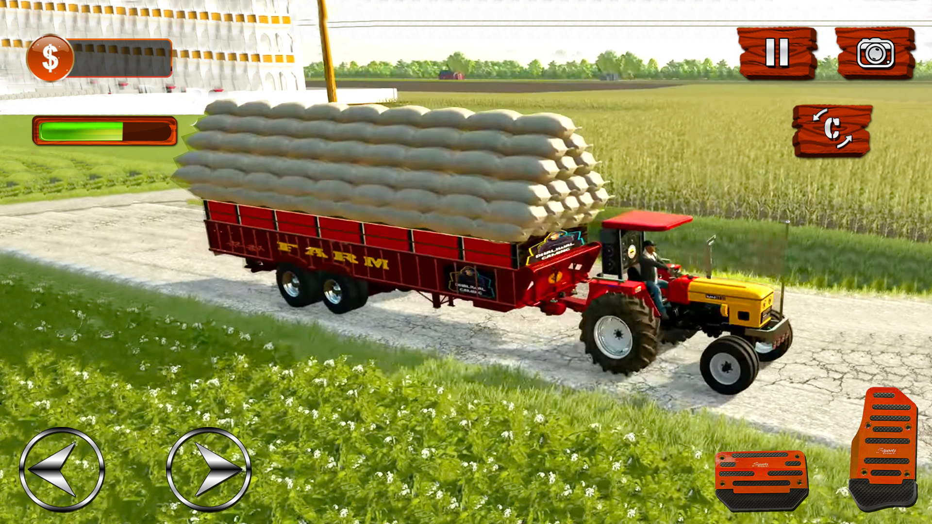 اسکرین شات 4 بازی Tractor Driving: Farming Games