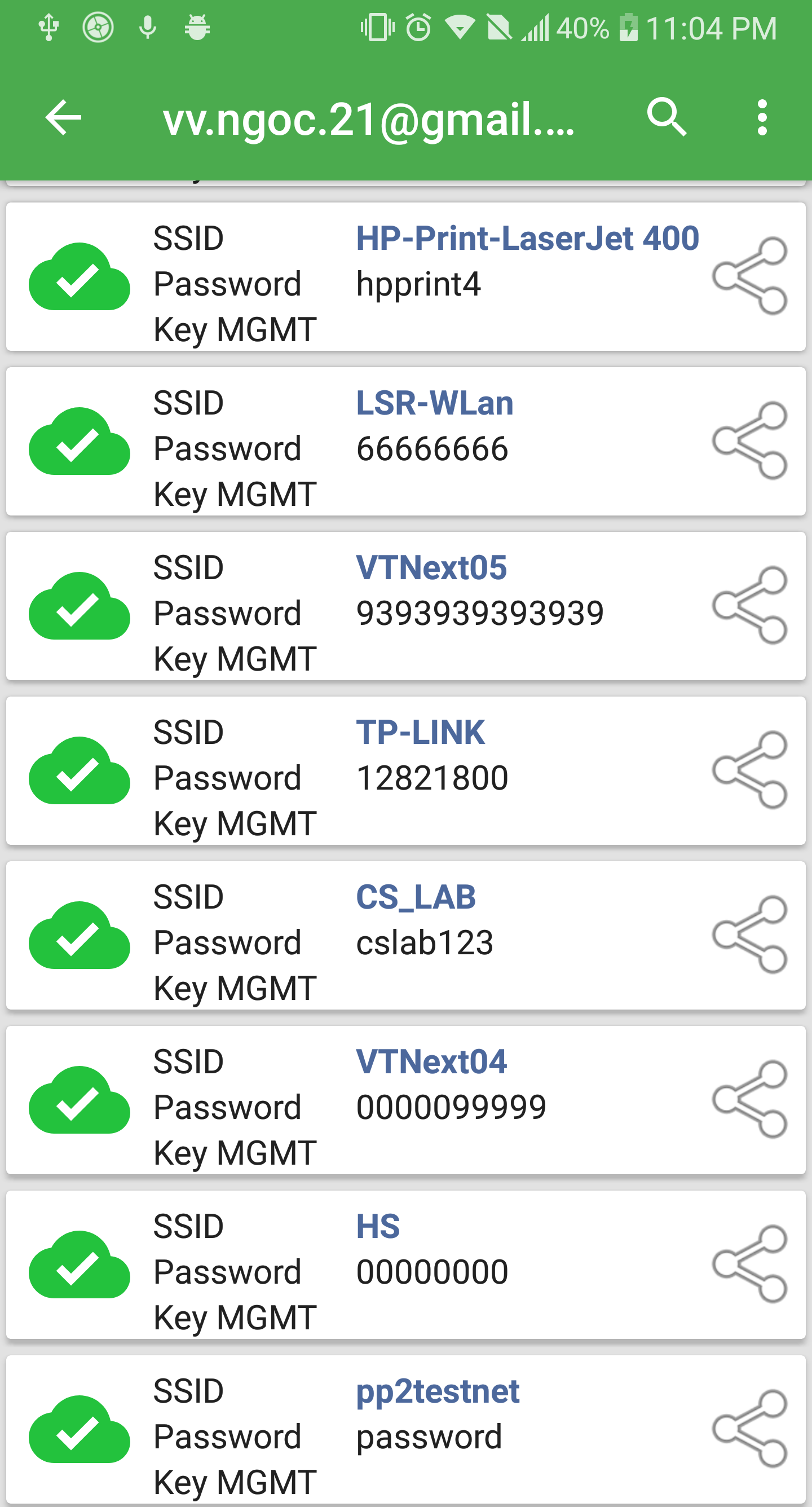 اسکرین شات 4 برنامه WiFi Password Recovery — Pro