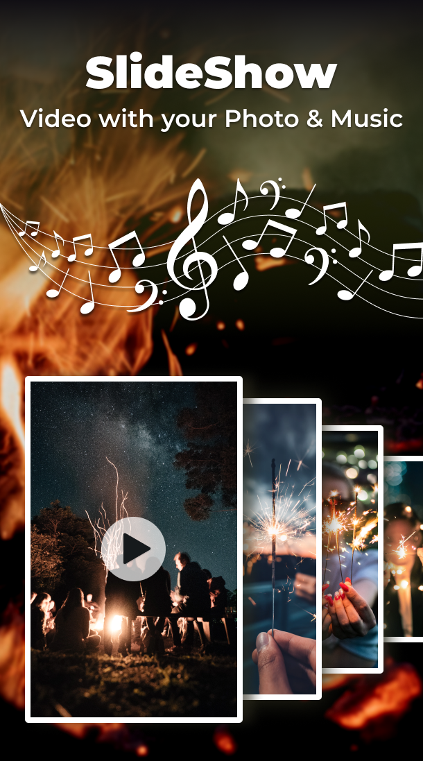 اسکرین شات 1 برنامه Photo Video Maker With Music