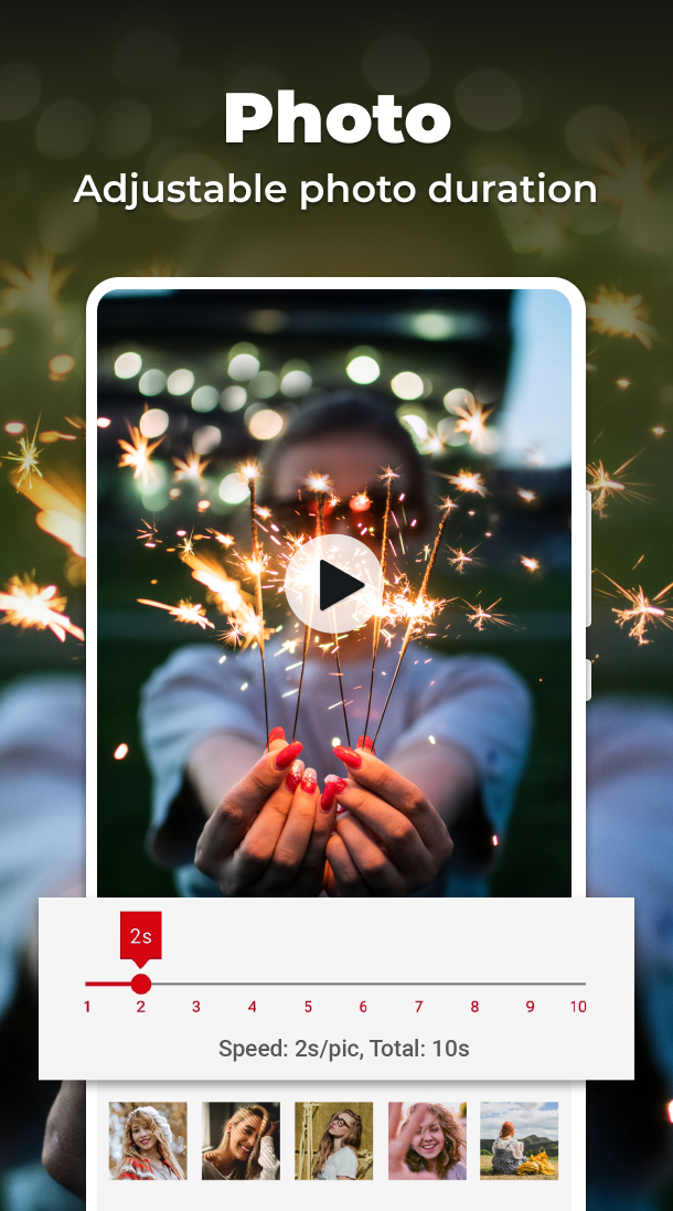 اسکرین شات 2 برنامه Photo Video Maker With Music