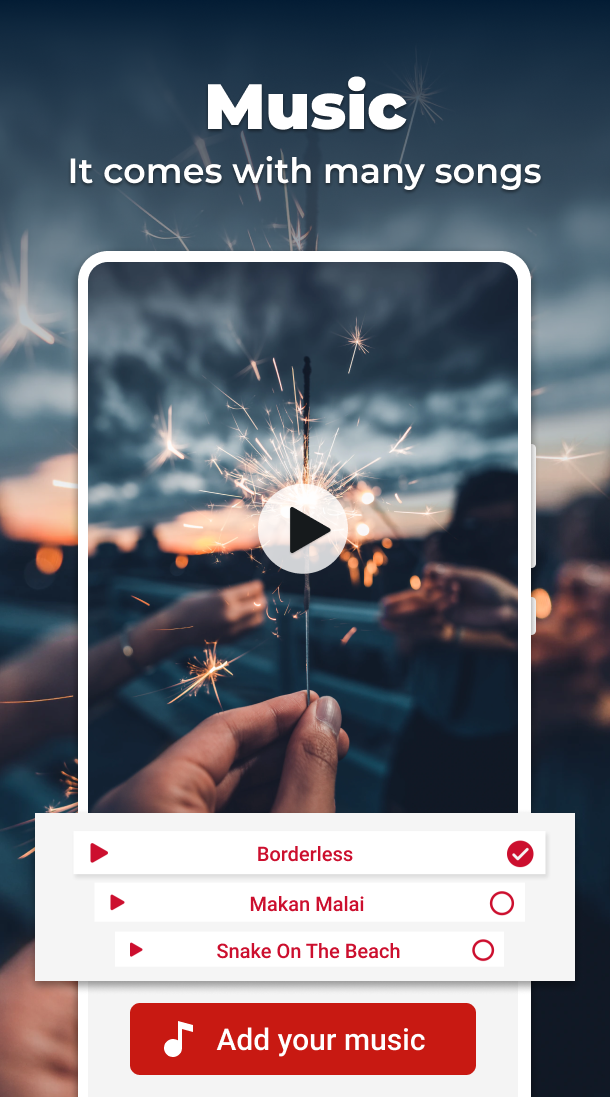 اسکرین شات 4 برنامه Photo Video Maker With Music