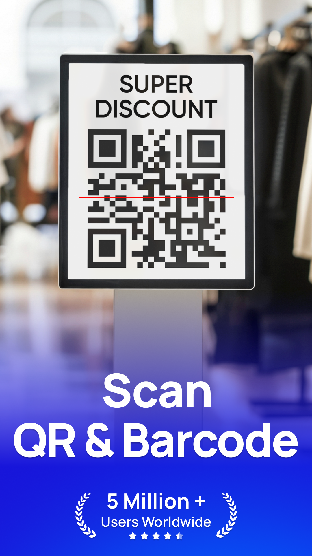 اسکرین شات 1 برنامه QR Code Scanner Barcode Reader