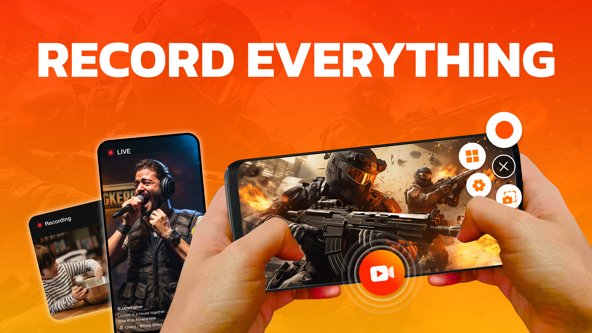 اسکرین شات 1 برنامه Screen Recorder - G1REC