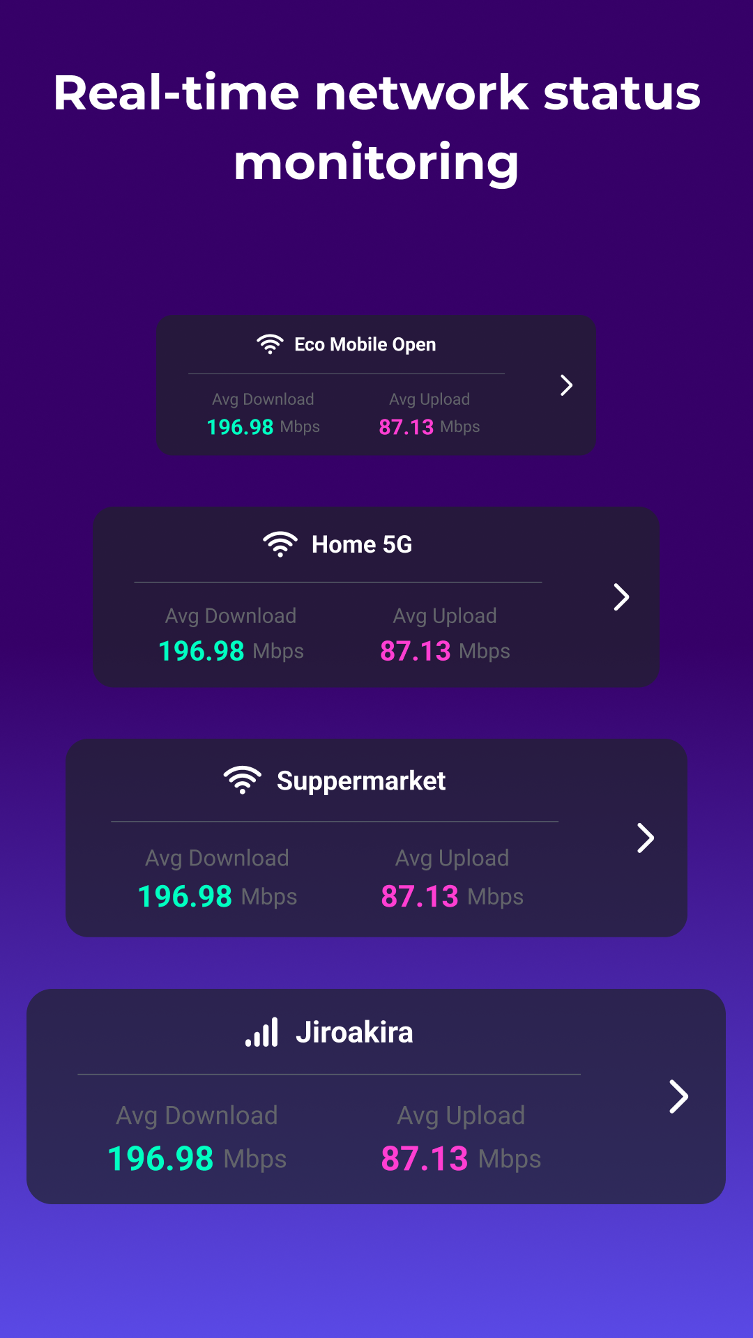 اسکرین شات 6 برنامه Speed Test 5G, Wifi - SpeedZen