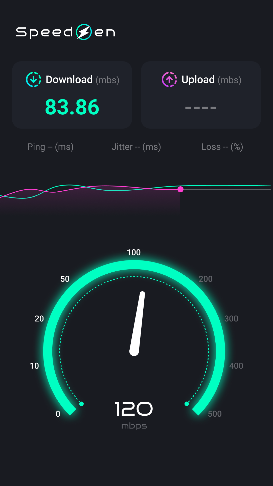 اسکرین شات 2 برنامه Speed Test 5G, Wifi - SpeedZen