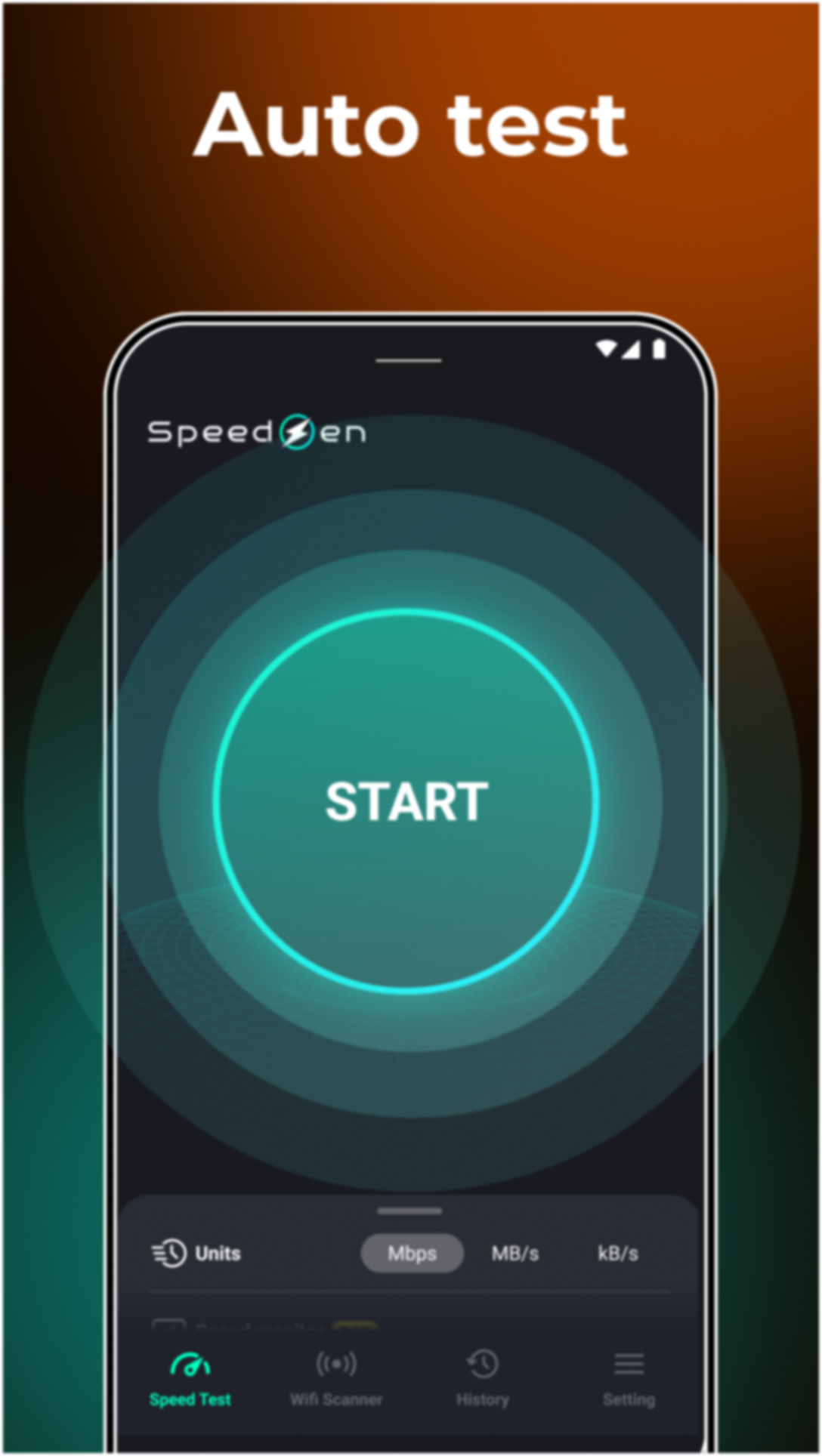 اسکرین شات 5 برنامه Speed Test 5G, Wifi - SpeedZen