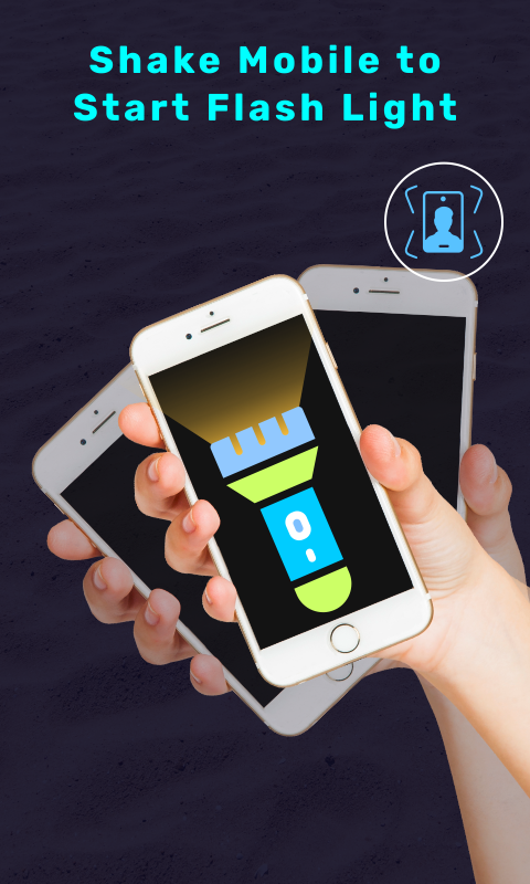 اسکرین شات 2 برنامه Shake Phone Flash Light