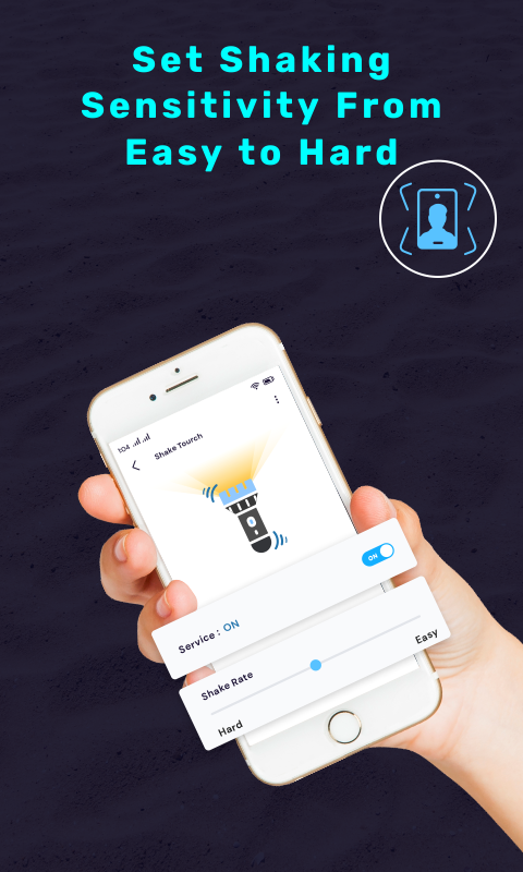 اسکرین شات 3 برنامه Shake Phone Flash Light