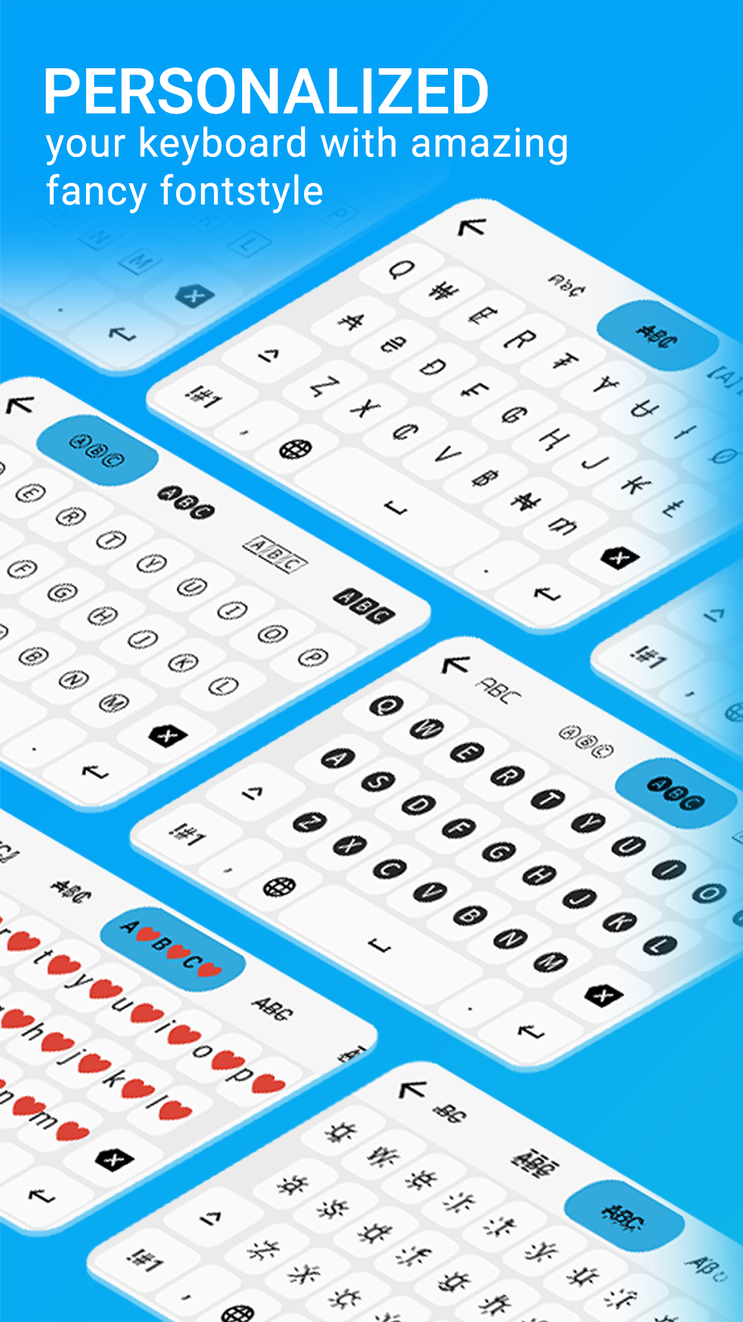 اسکرین شات 1 برنامه Fancy Stylish Font Keyboard
