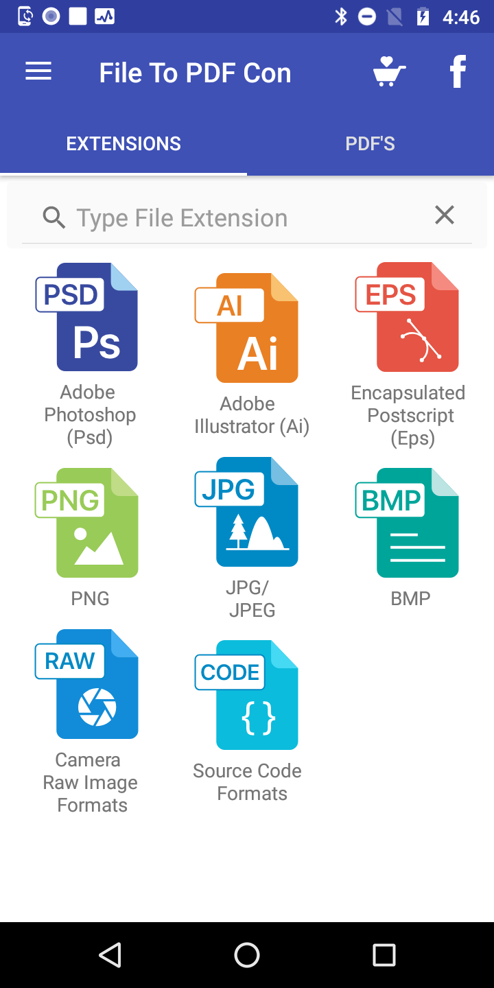 اسکرین شات 1 برنامه File to PDF Converter(AI, PSD)