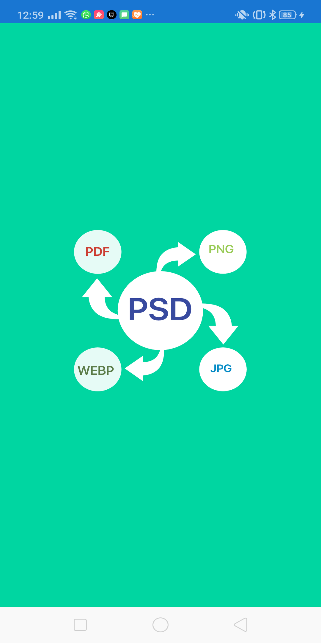 اسکرین شات 1 برنامه PSD Converter(PSD to PNG,WEBP,