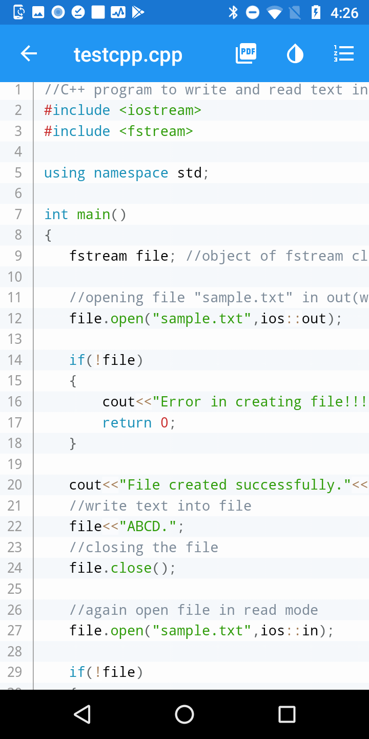اسکرین شات 5 برنامه Source Code Viewer(Css, Java,