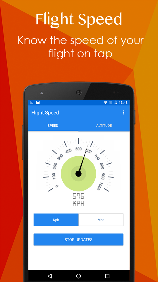 اسکرین شات 2 برنامه Flight Speed - GPS based meter