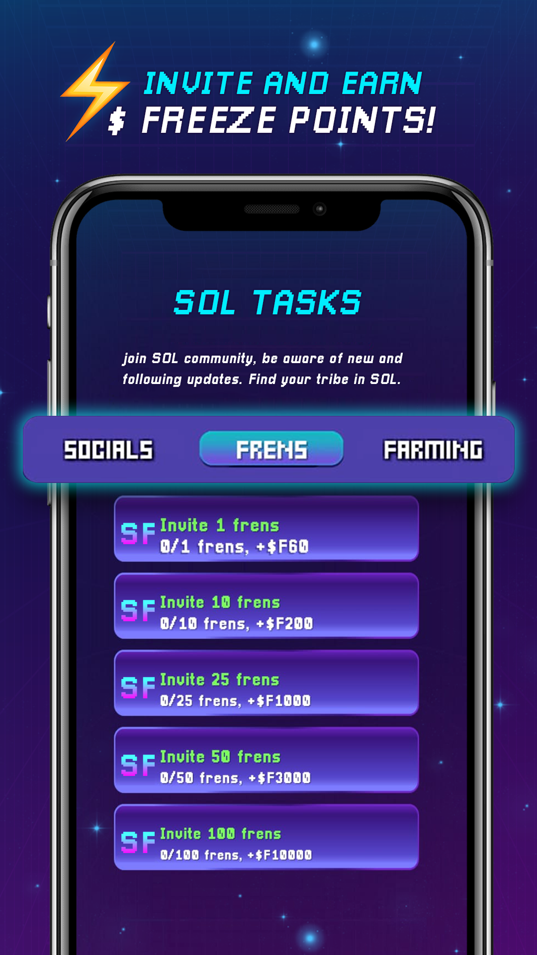 اسکرین شات 6 بازی Sol Freeze - Earn Airdrops