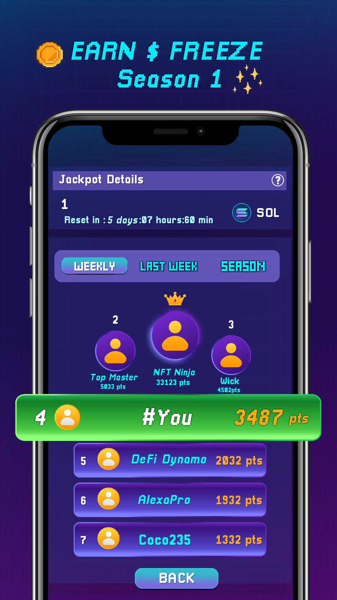اسکرین شات 3 بازی Sol Freeze - Earn Airdrops