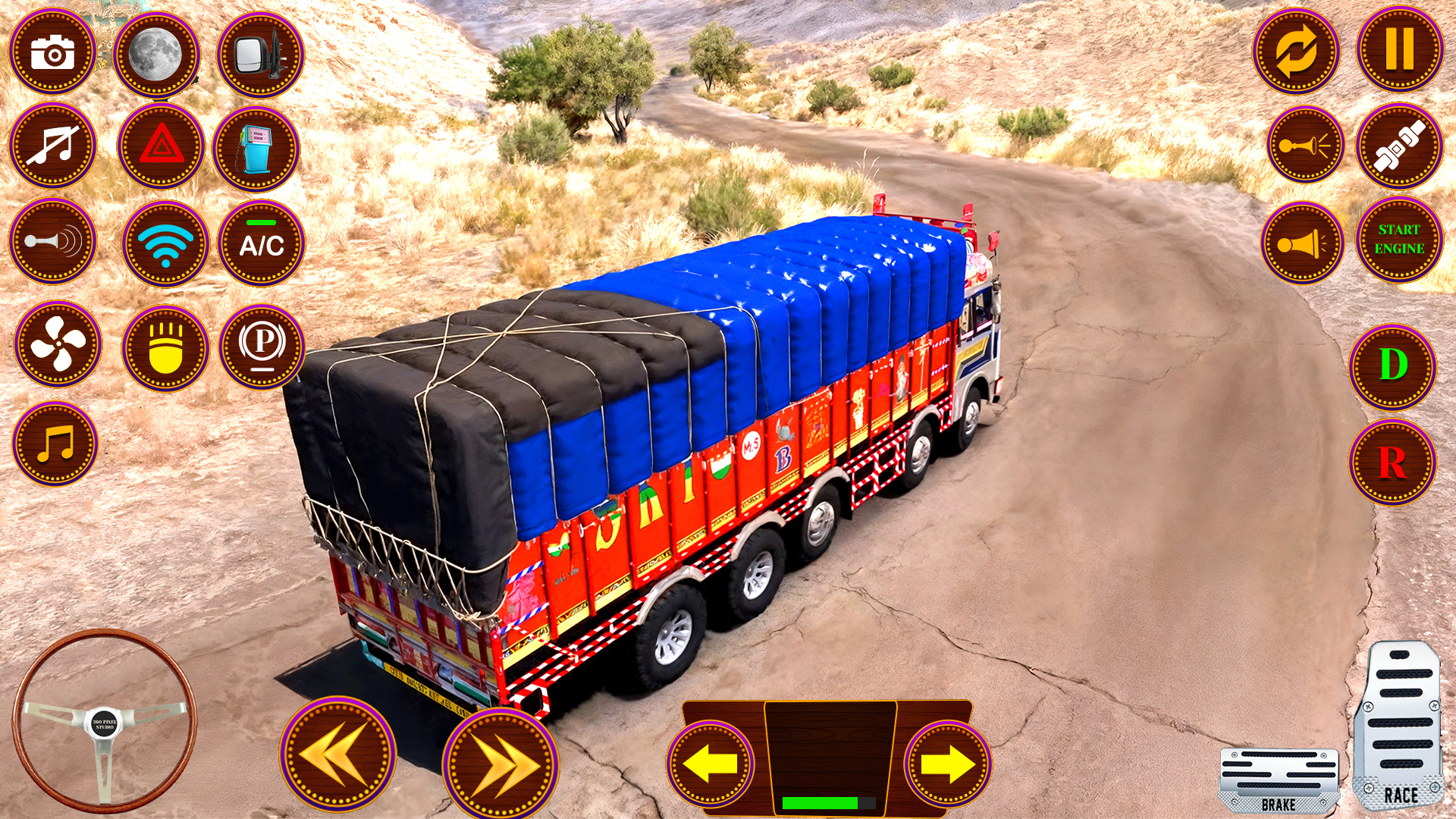 اسکرین شات 5 برنامه Indian Truck Offroad Cargo 3D