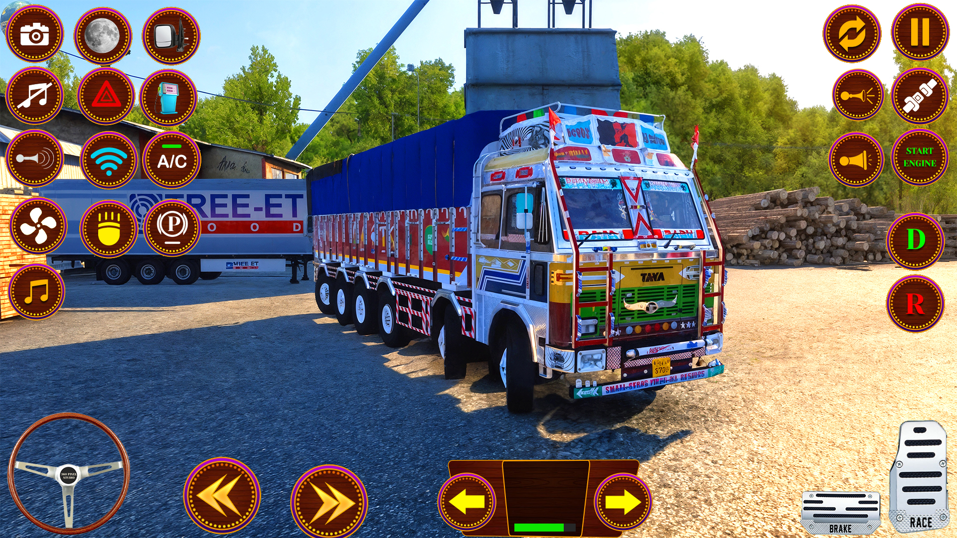 اسکرین شات 1 برنامه Indian Truck Offroad Cargo 3D
