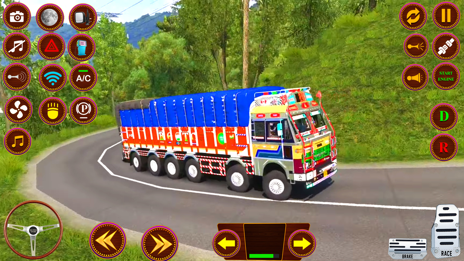 اسکرین شات 3 برنامه Indian Truck Offroad Cargo 3D