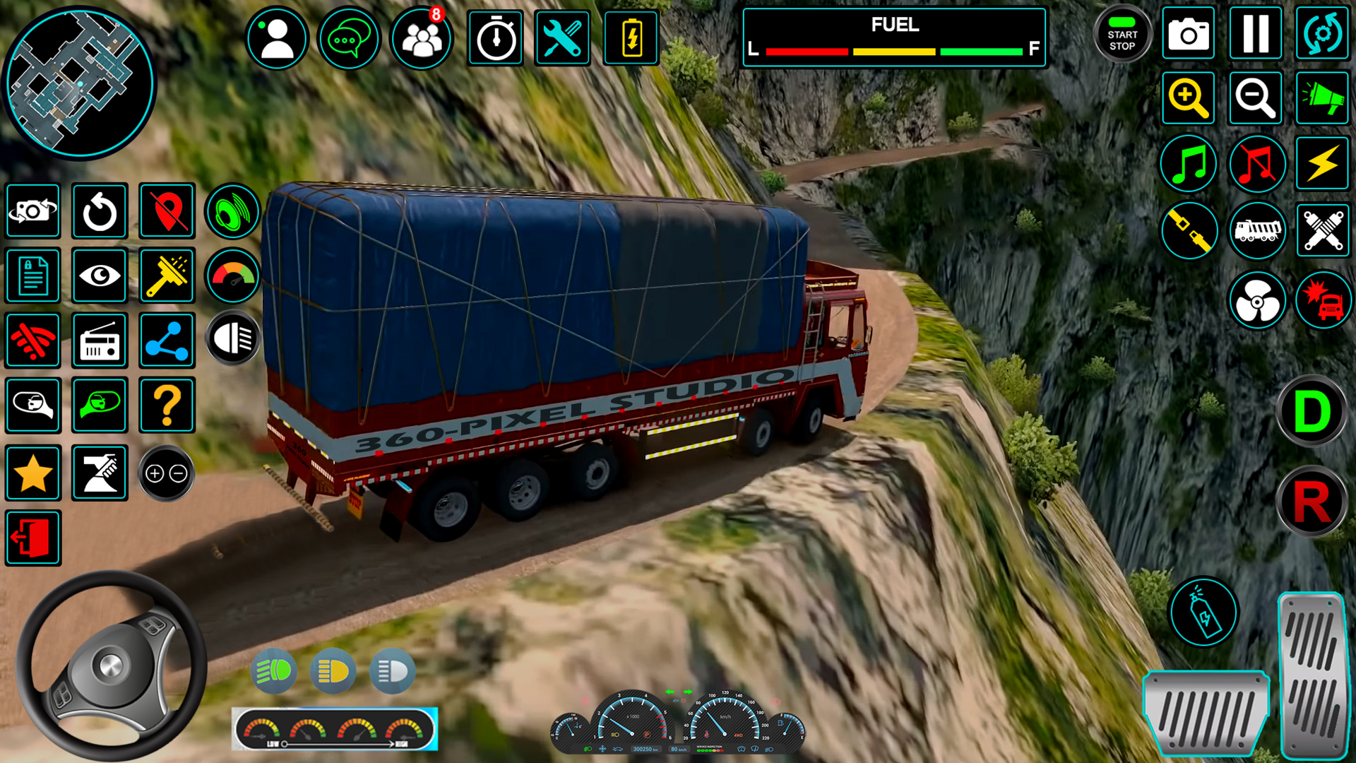 اسکرین شات 5 برنامه Indian Truck Offroad Cargo Sim