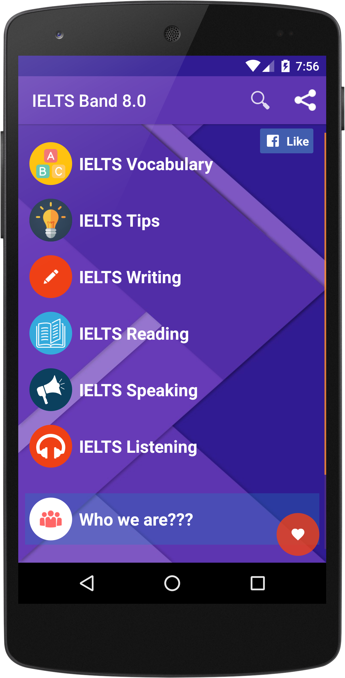 اسکرین شات 1 برنامه IELTS Preparation -Learn IELTS