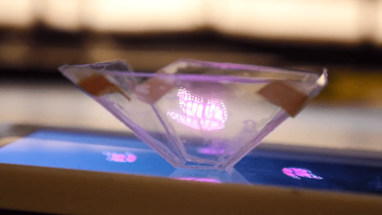 اسکرین شات 2 برنامه Vyomy 3D Hologram Projector