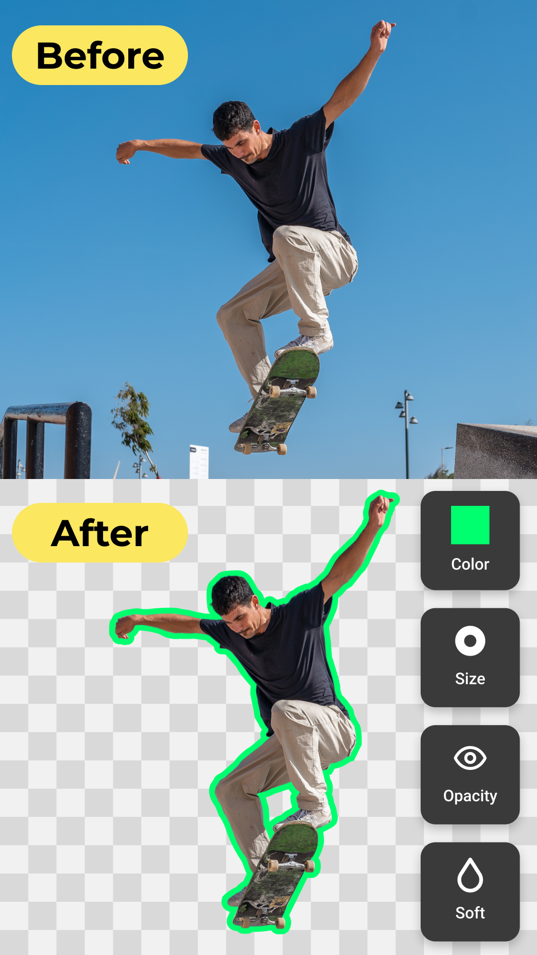 اسکرین شات 4 برنامه Background Eraser・Photo Editor
