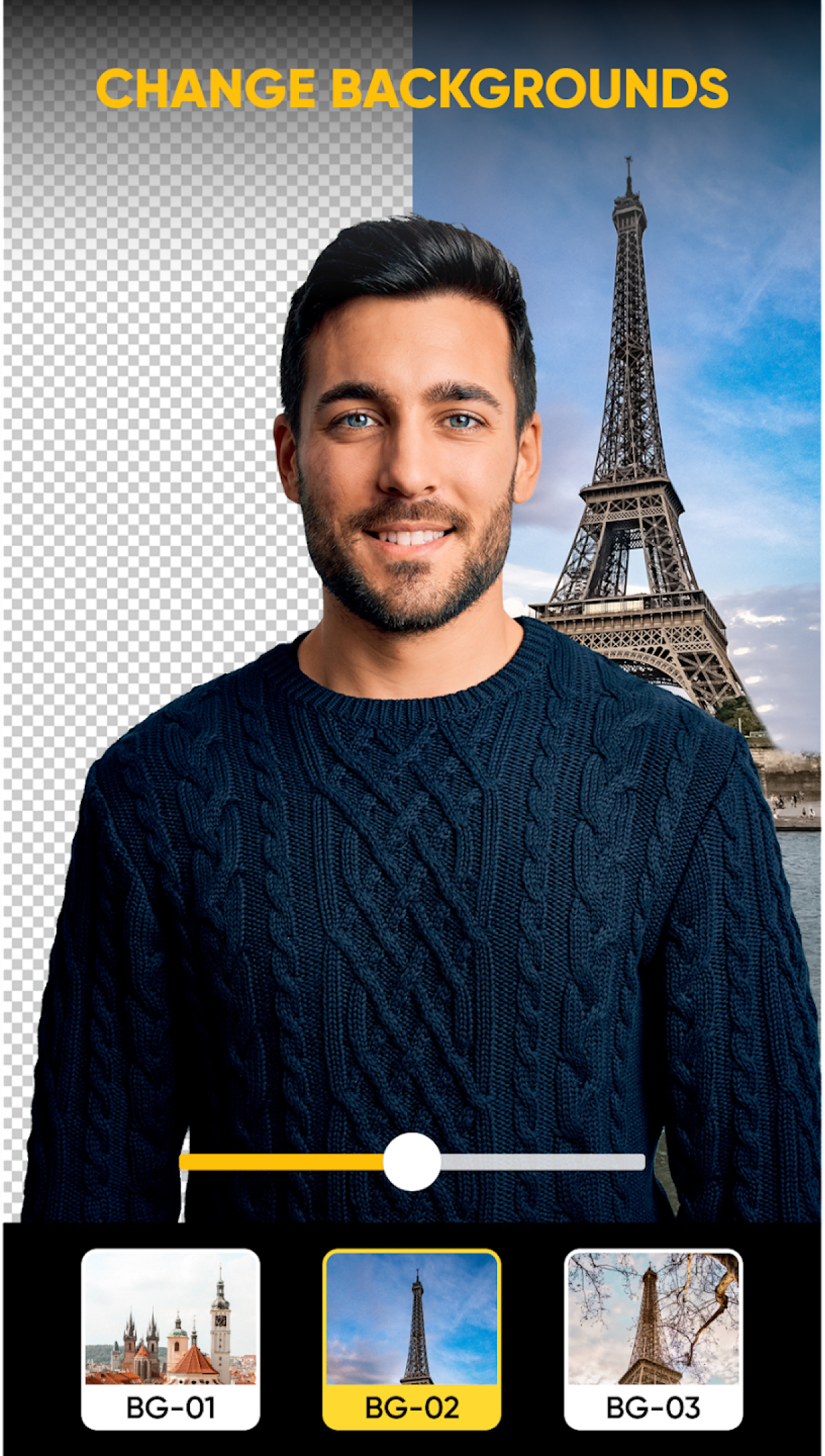 اسکرین شات 2 برنامه Background Eraser・Photo Editor