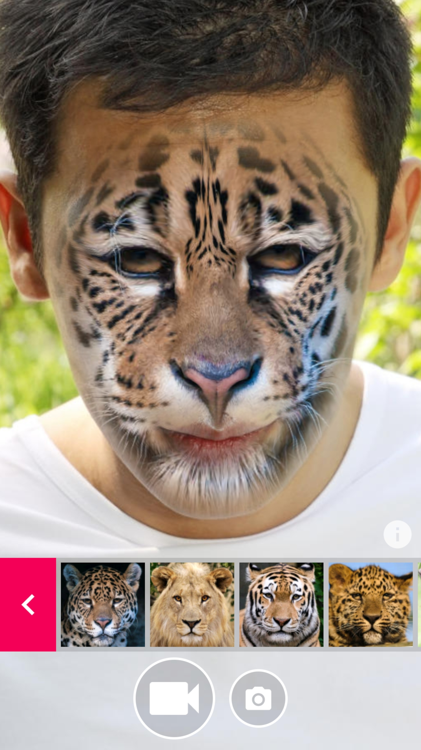 اسکرین شات 3 برنامه Funny Face Filters Live Camera