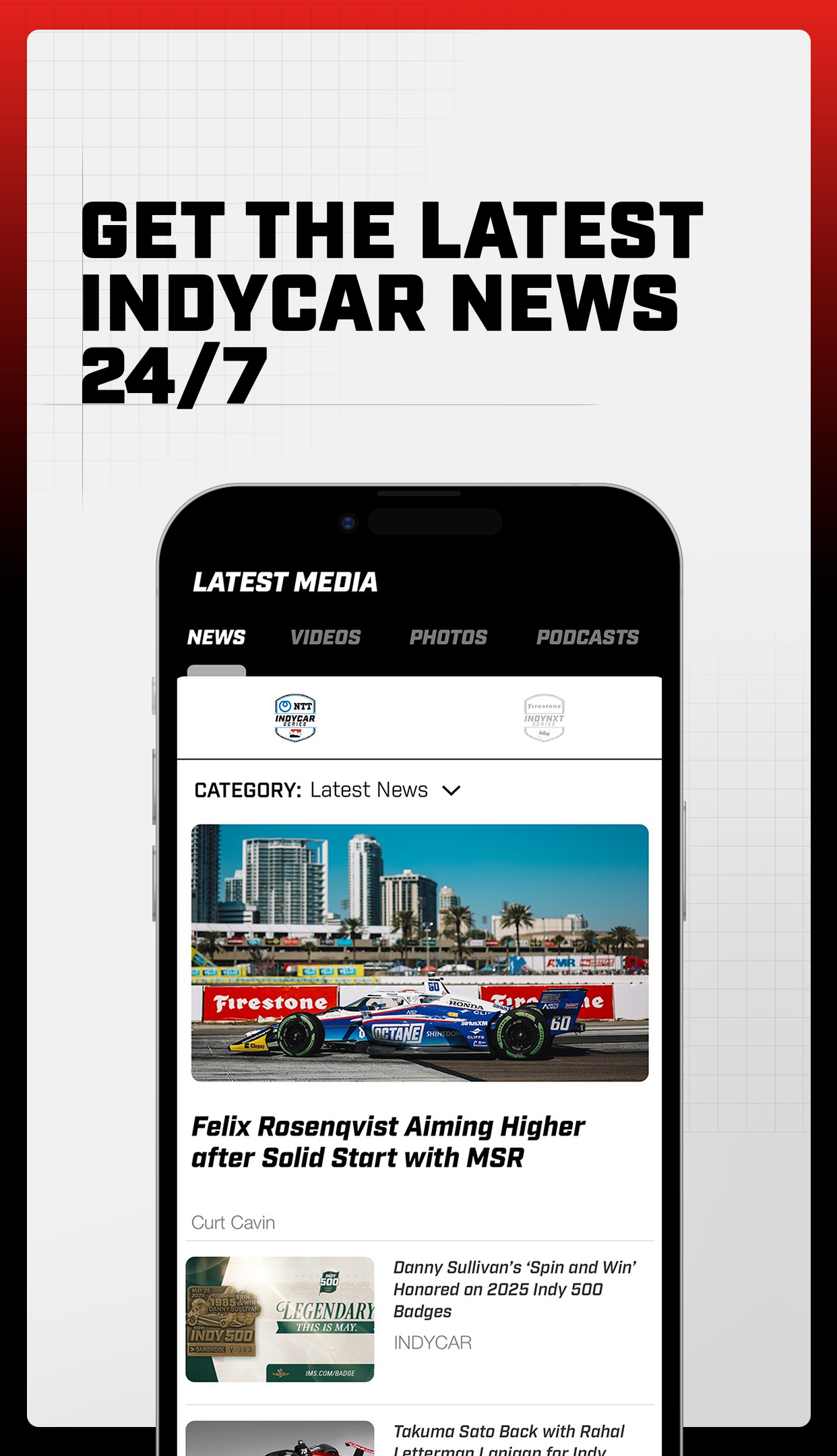 اسکرین شات 2 برنامه INDYCAR