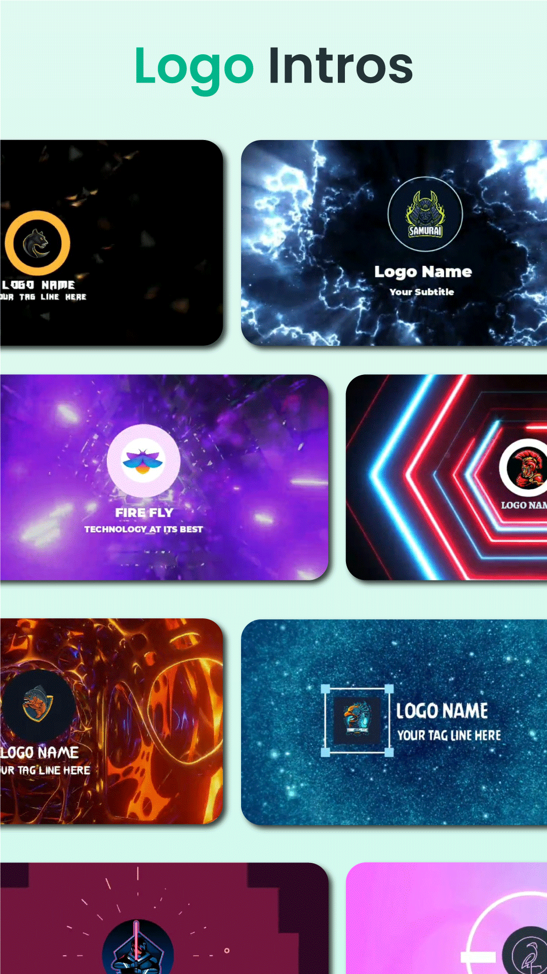 اسکرین شات 5 برنامه PixelFlow: Intro Video maker