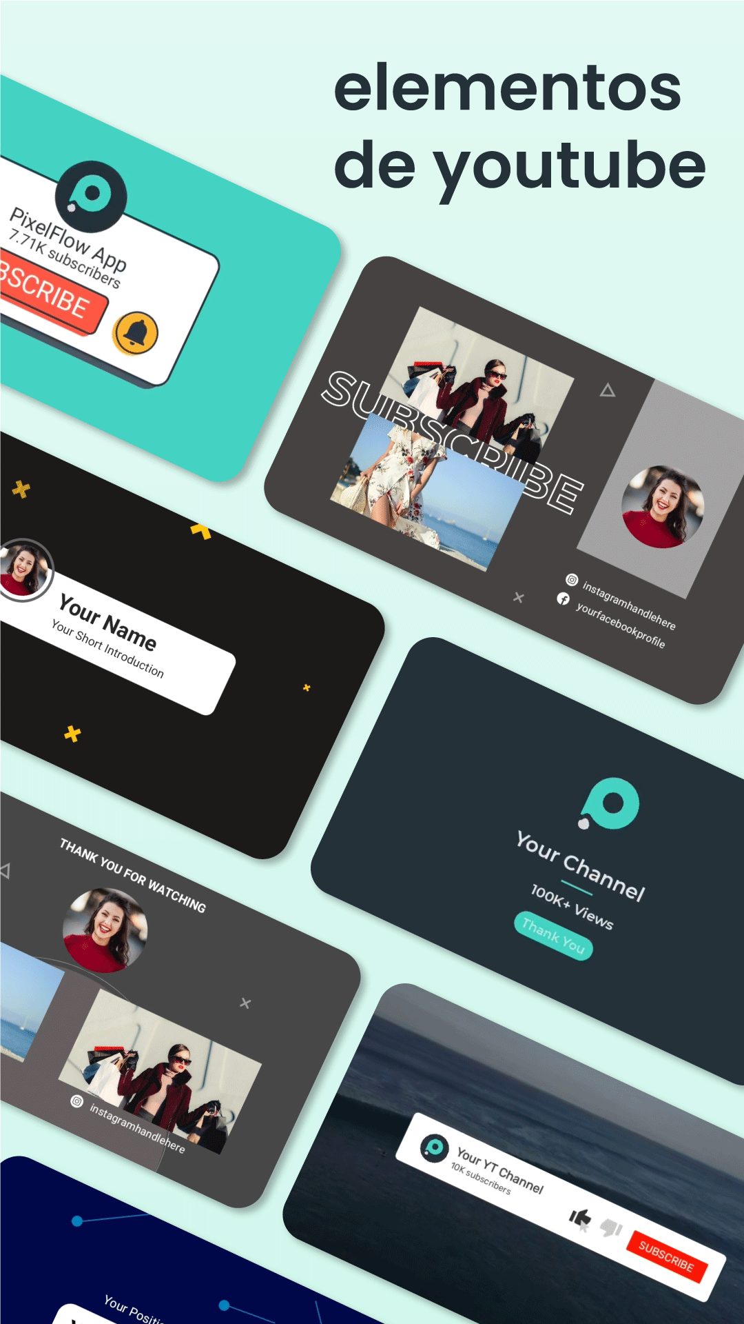 اسکرین شات 6 برنامه PixelFlow: Intro Video Maker