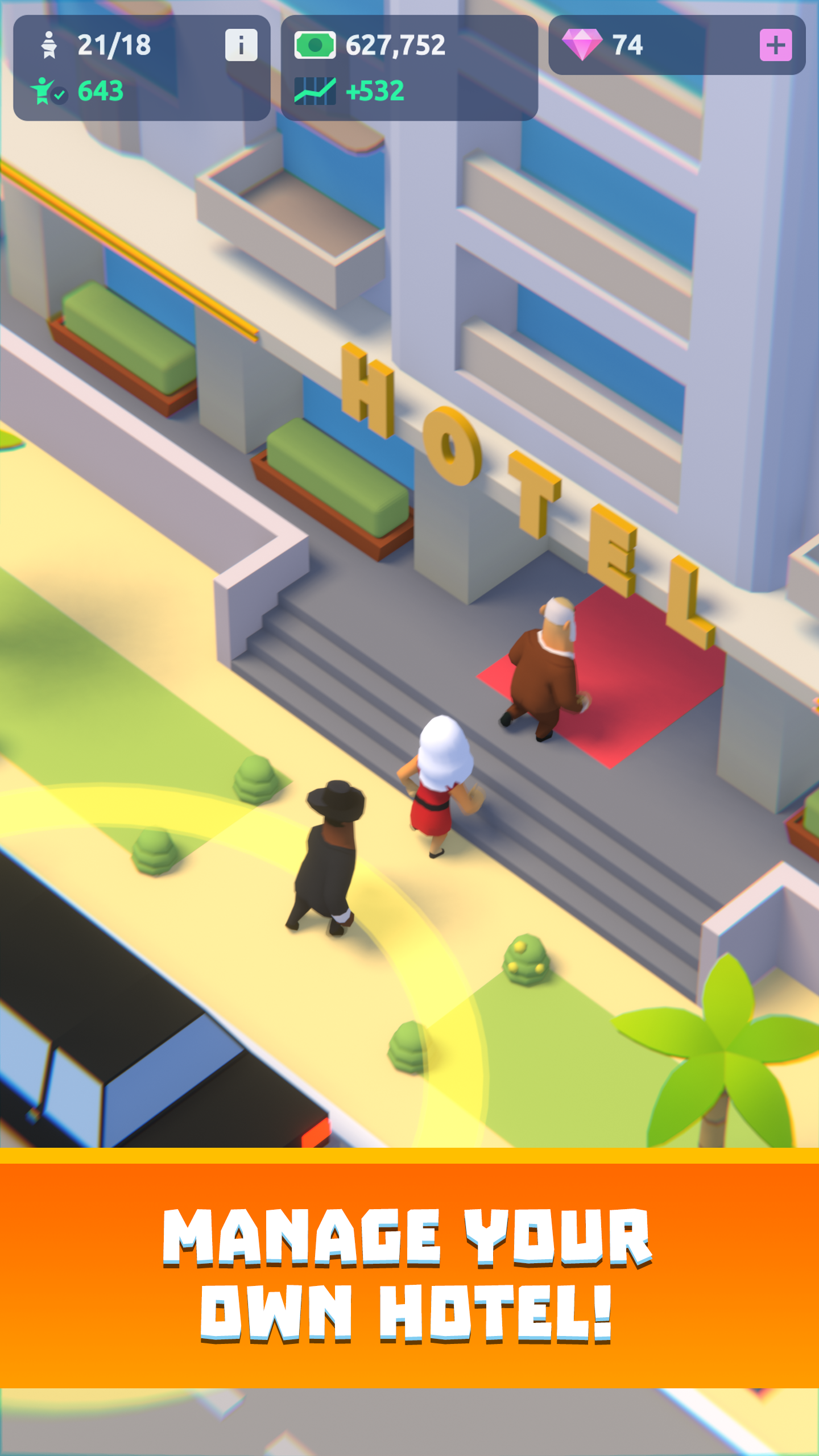اسکرین شات 1 بازی Idle Hotel Tycoon Empire