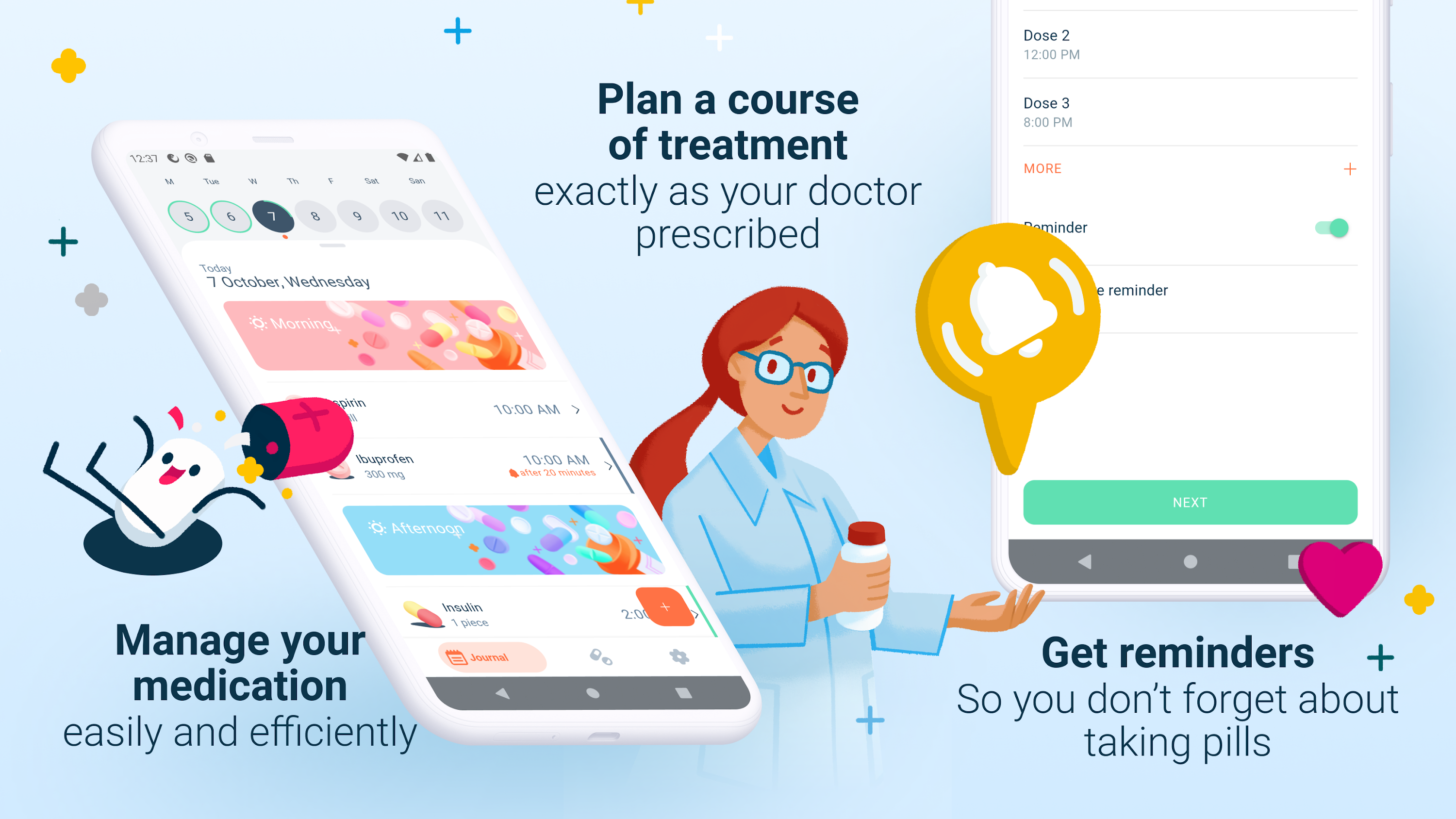 اسکرین شات 1 برنامه Pill Log: Medication Reminder