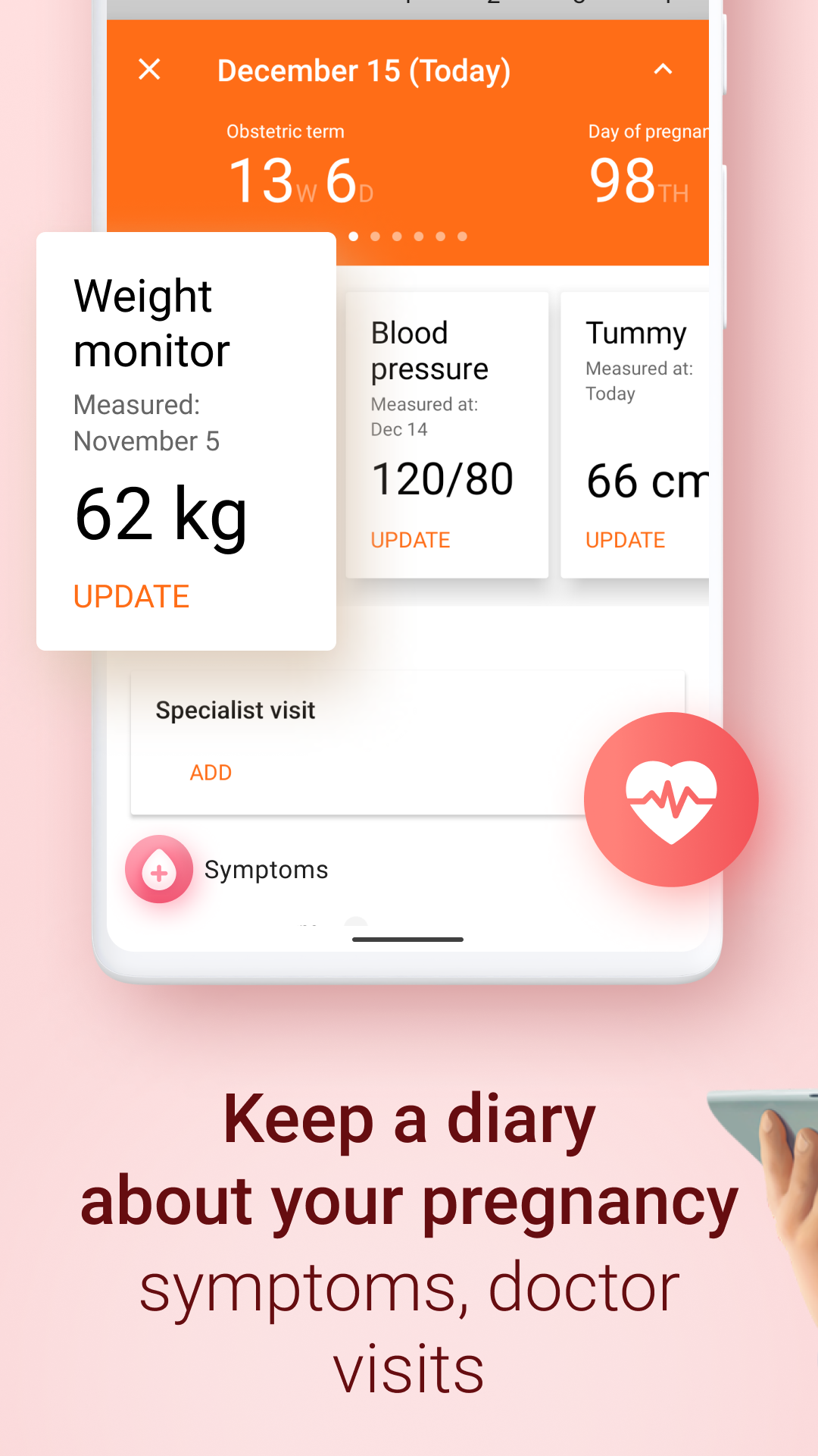اسکرین شات برنامه Pregnancy and Due Date Tracker 3