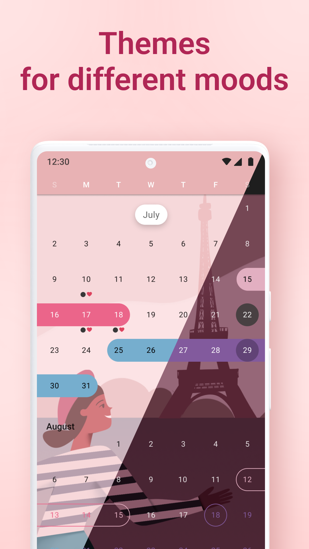 اسکرین شات برنامه Clover－Period & Cycle Tracker 5