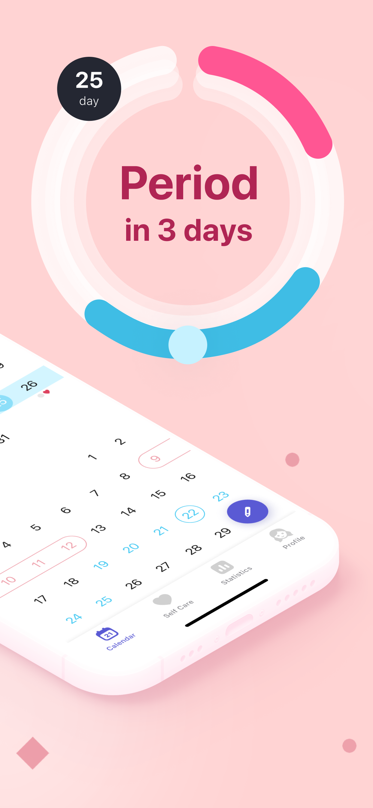 اسکرین شات 2 برنامه Clover - Period tracker