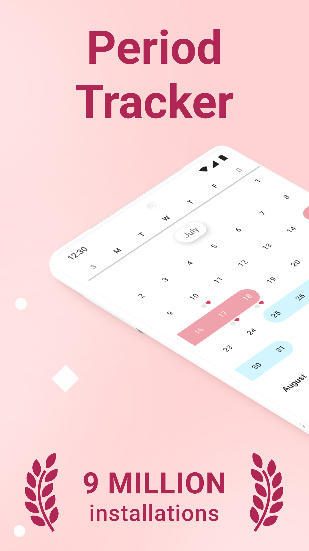 اسکرین شات برنامه Clover－Period & Cycle Tracker 1
