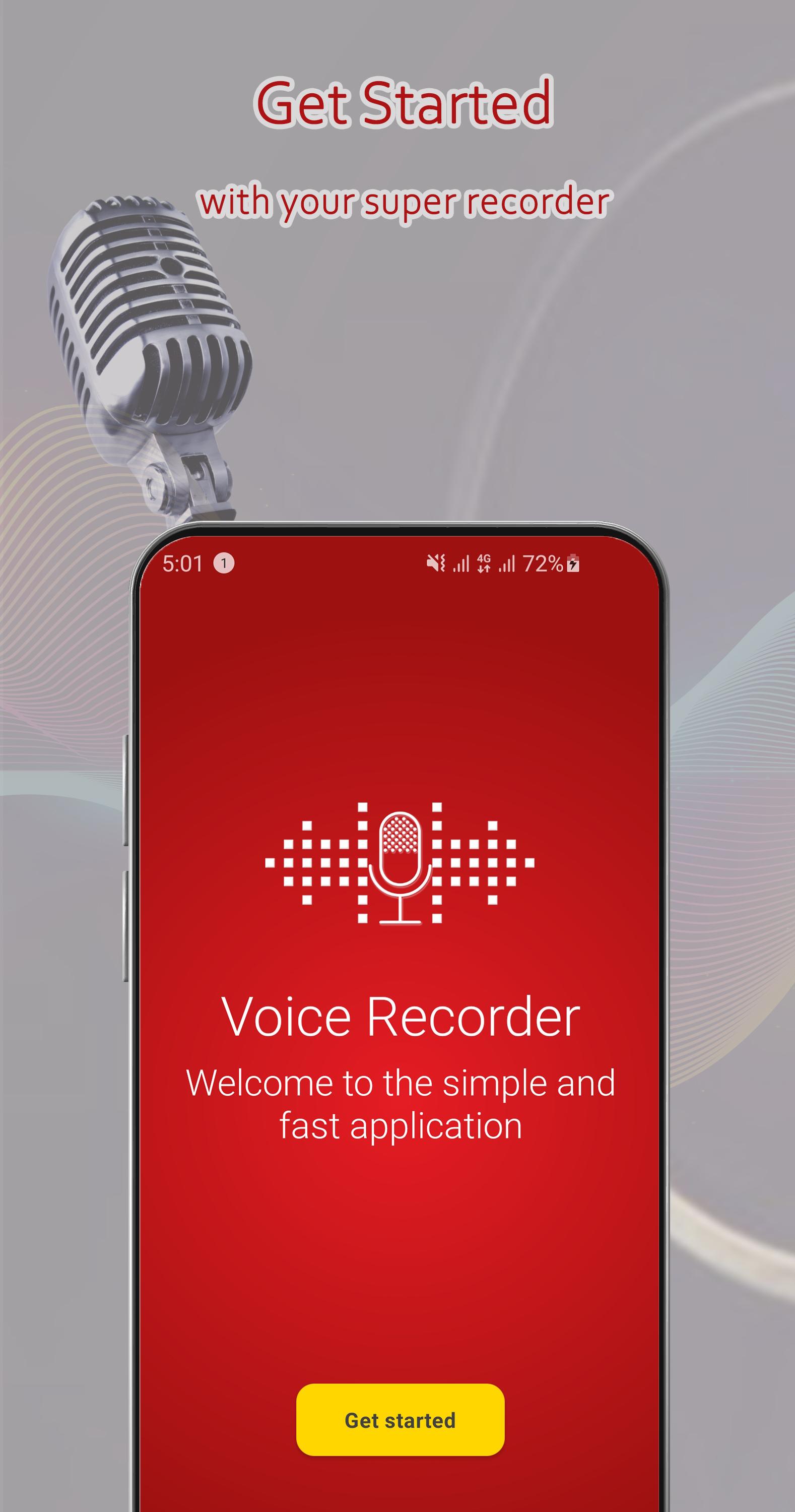اسکرین شات 1 برنامه Voice Recorder & Audio Records
