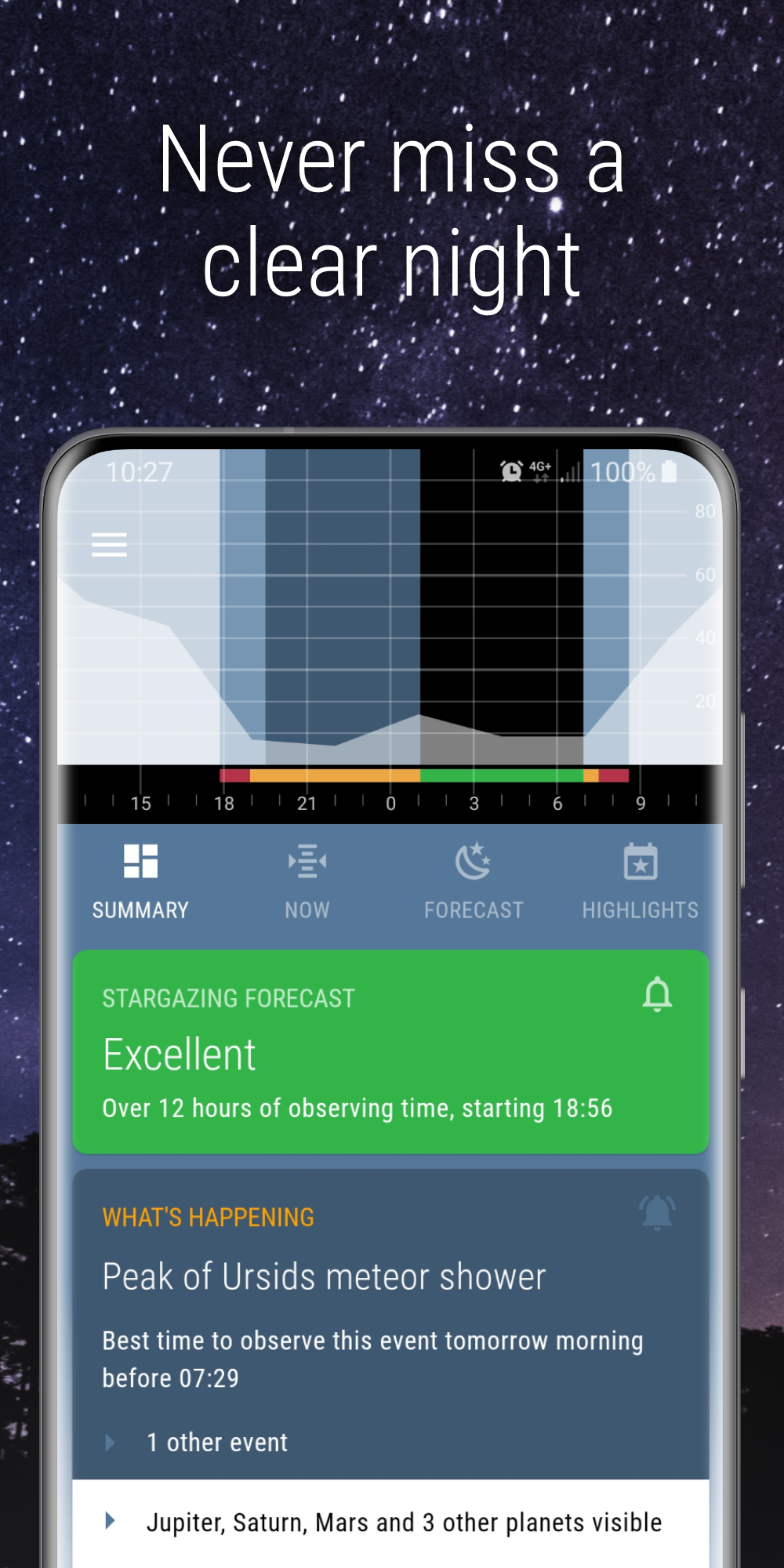 اسکرین شات 3 برنامه Nightshift Stargazing