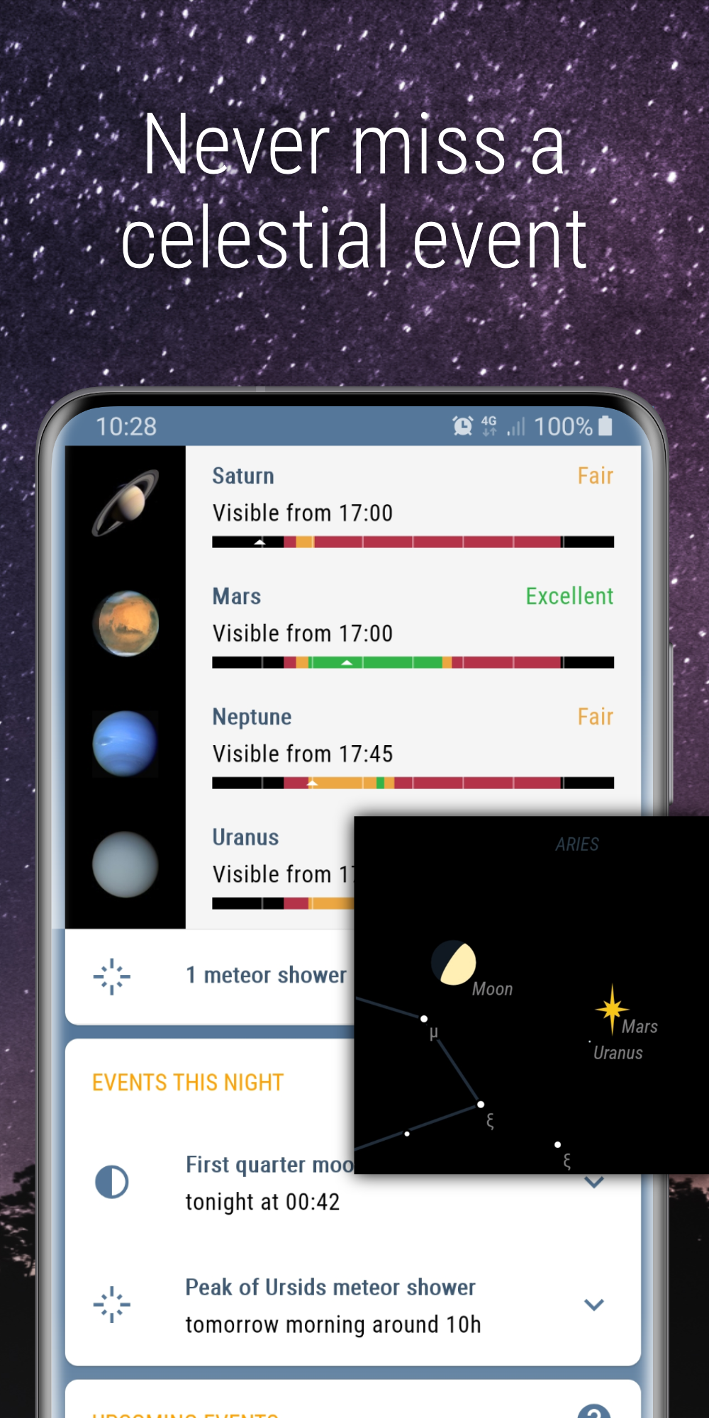 اسکرین شات 4 برنامه Nightshift Stargazing