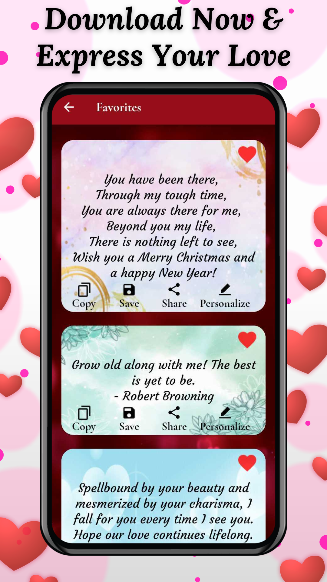 اسکرین شات 7 برنامه Love Messages For Wife & Poems