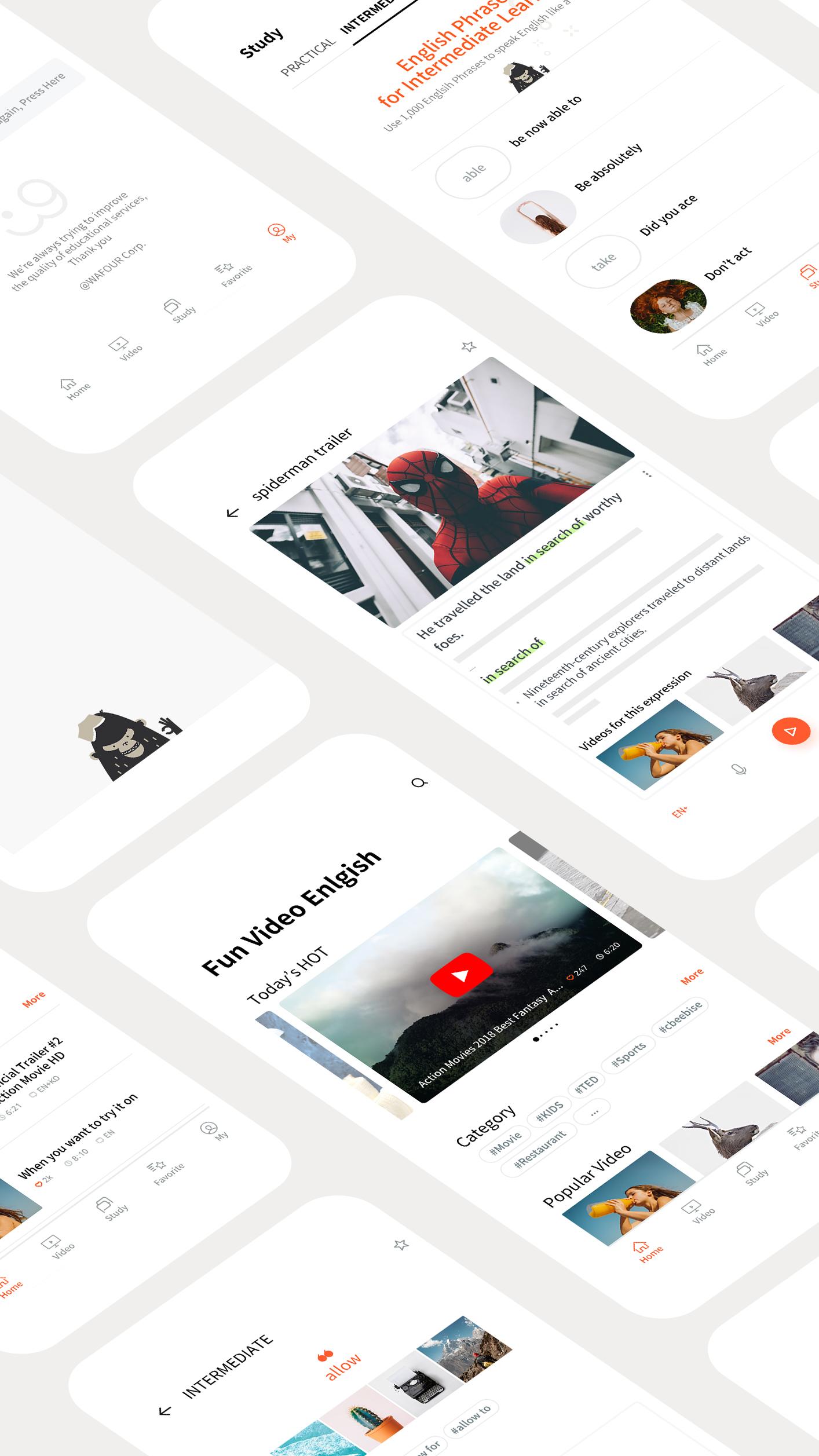 اسکرین شات 2 برنامه Fun Video English Conversation