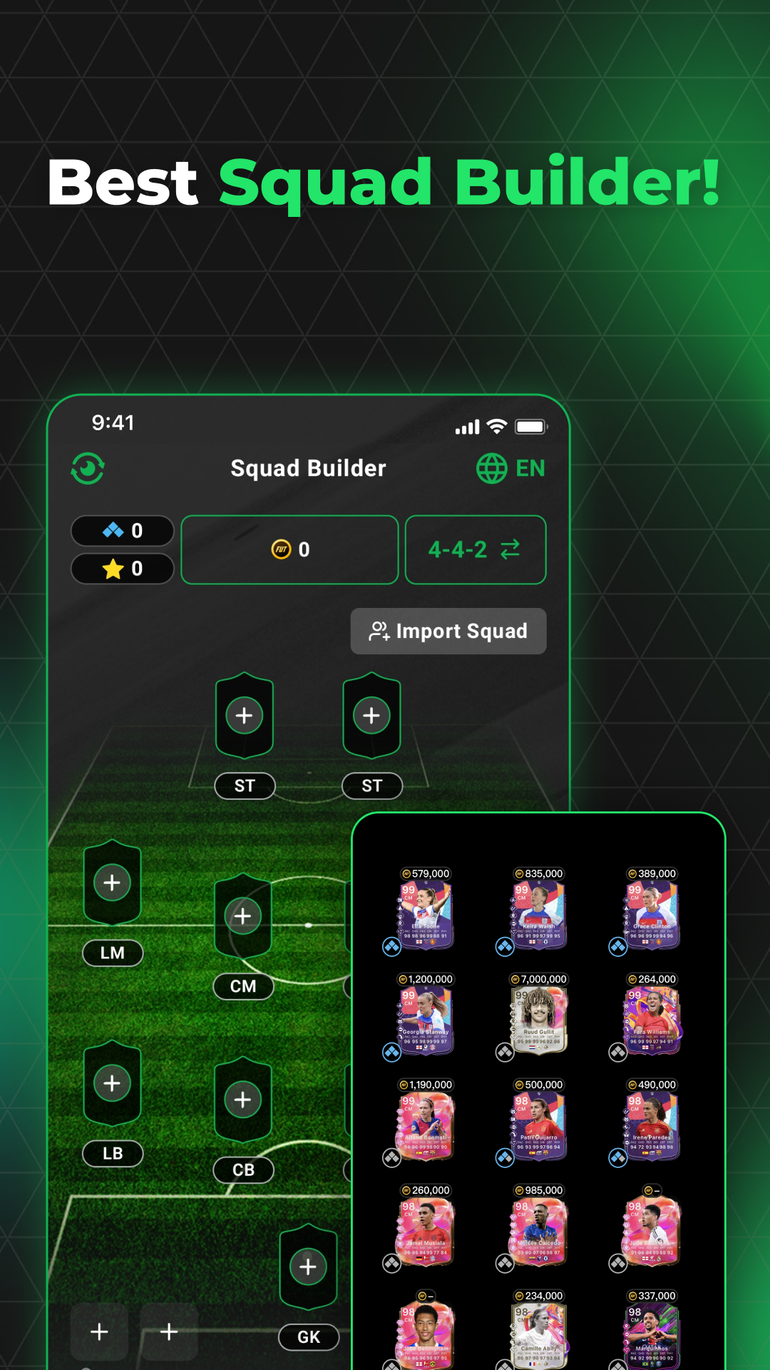 اسکرین شات 5 برنامه FUT 26 Card Creator